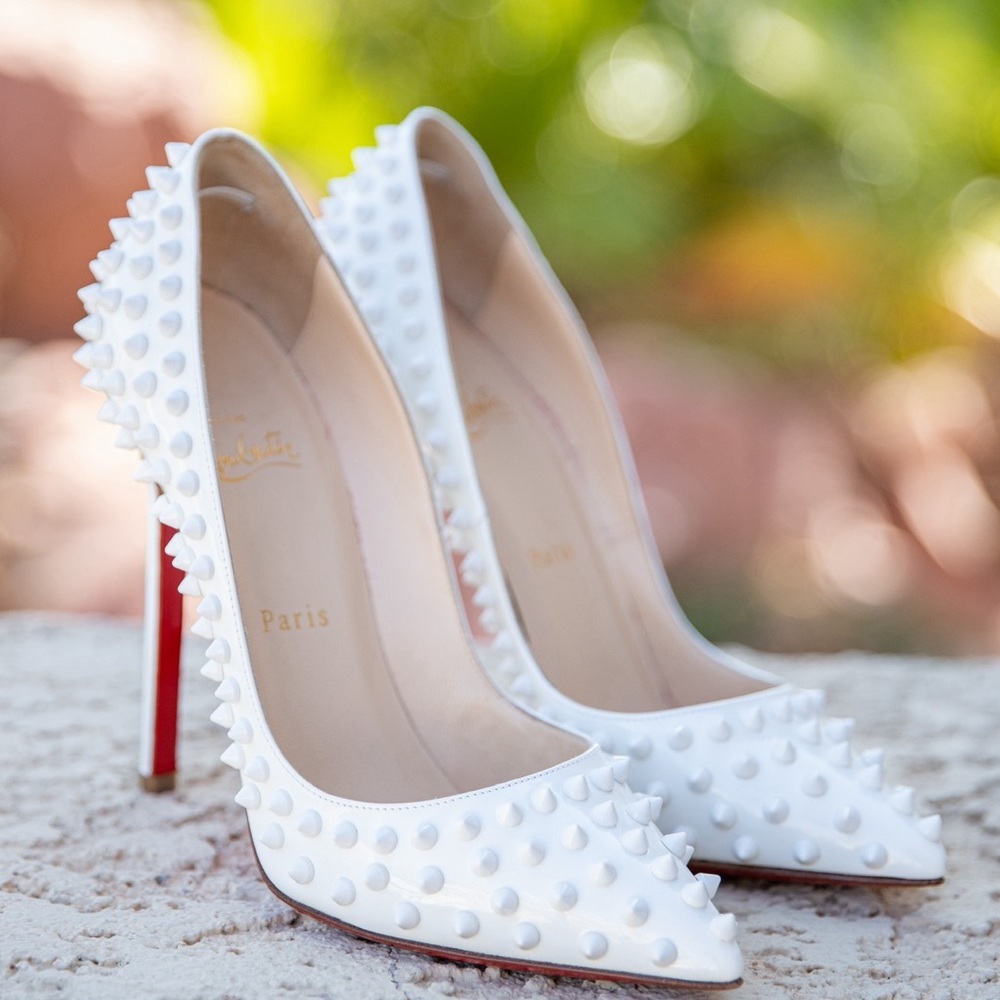 Authentic Pigalle Spikes 120 patent Christian Loubutin.